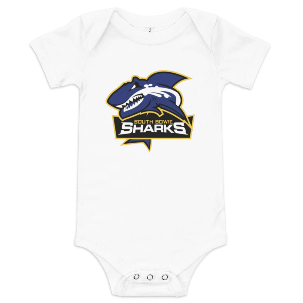 Baby short sleeve one piece - Shark Logo