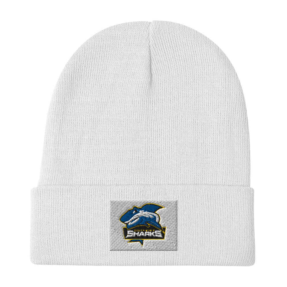 Embroidered Beanie - Shark Logo