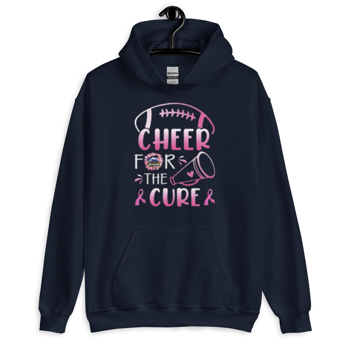 Breast Cancer Unisex Hoodie - Cheerleading