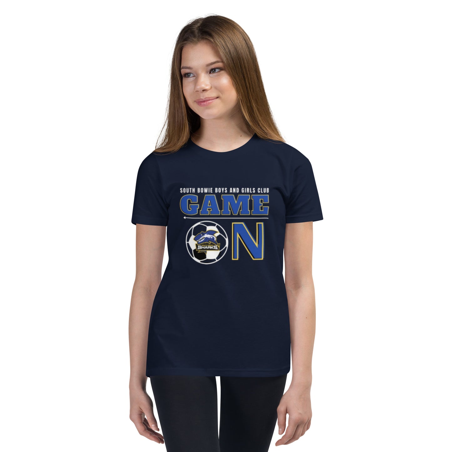 GAME ON Youth Short Sleeve T-Shirt - Black
